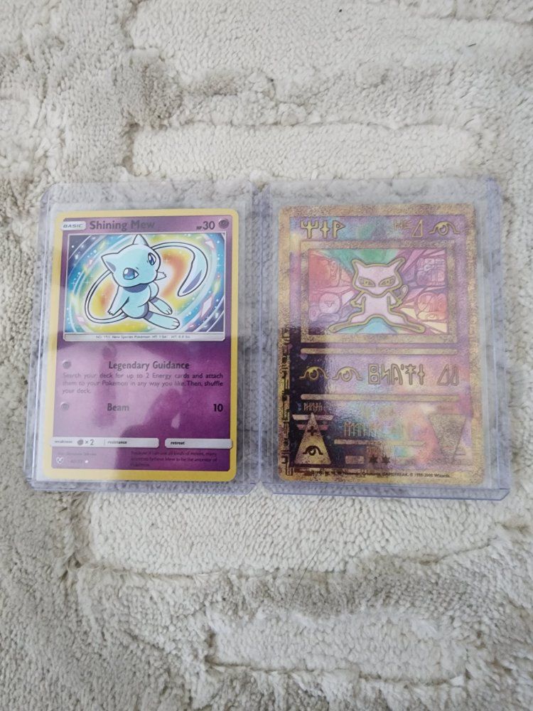 Shining Mew & Ancient Mew Pokemon Cards
