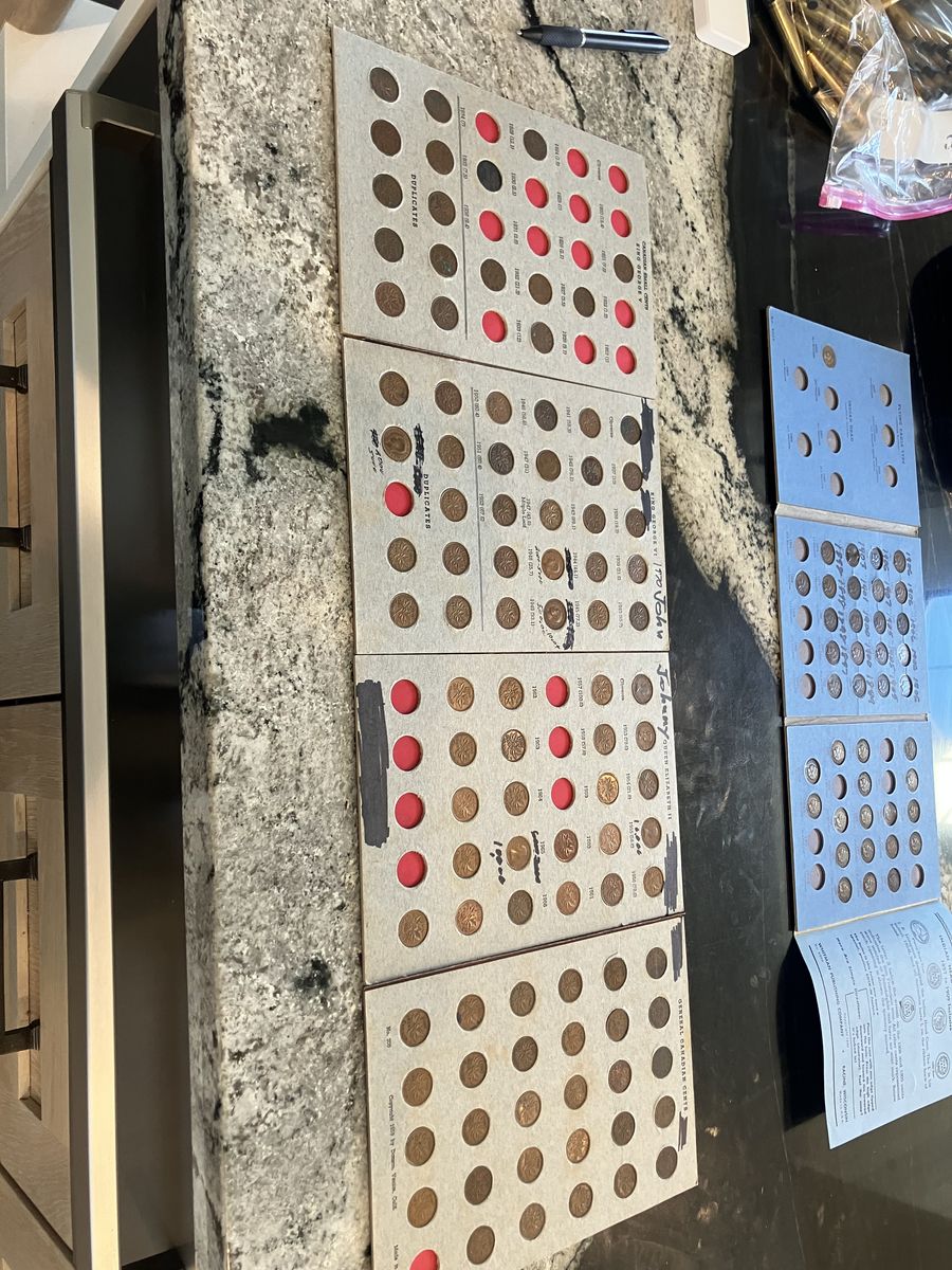 Canadian penny collection