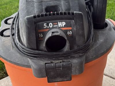 Ridgid 16 Gallon 5.0 Peak HP Wet/Dry Shop Vacuum