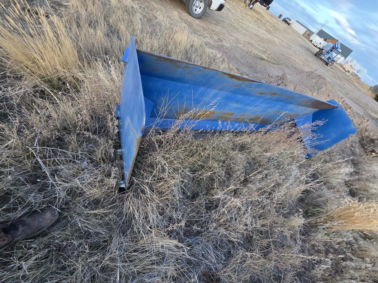 Skidsteer 9.5' Snow plow box pusher