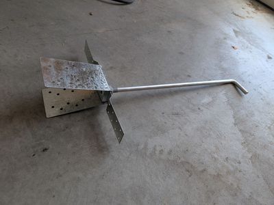 Burmon BHBCON ICF anchor bolt hurricane rafter tie down