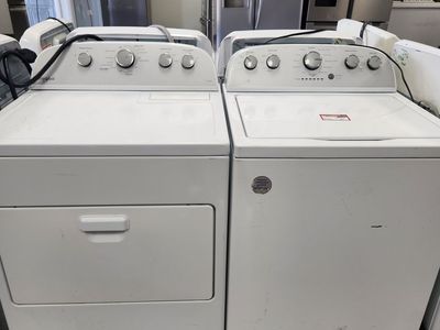 Whirlpool White Top Load Washer and Electric Dryer Set