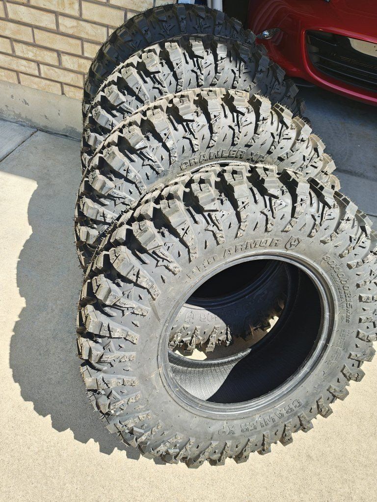 New tires (2) 30x10-15 & (2) 30×11-15