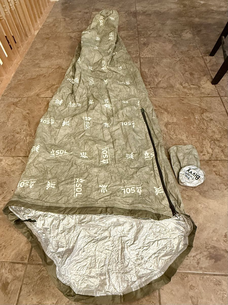 S.O.L. Escape Bivvy with Hood – Emergency Survival Sleeping Bag – Excellent