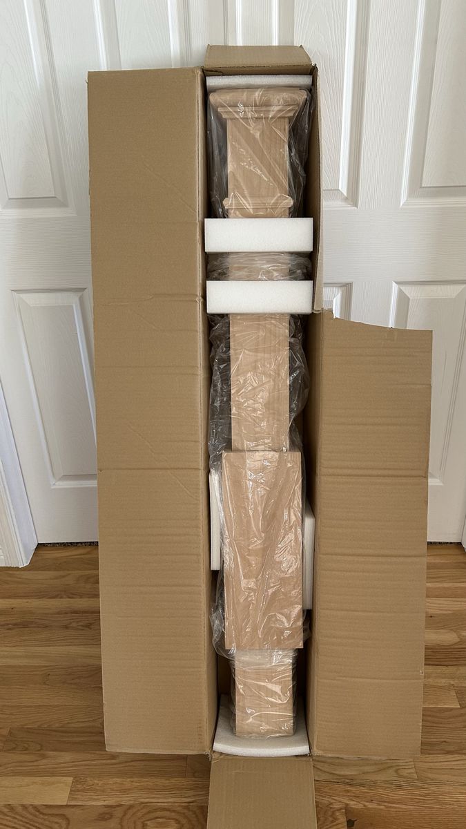 New LJ Smith Stair Systems Alder Box Newel Posts - 6.25" x 6.25" x 51.5" (Set of 2)
