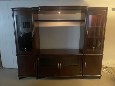 Solid Mahogany Entertainment Center