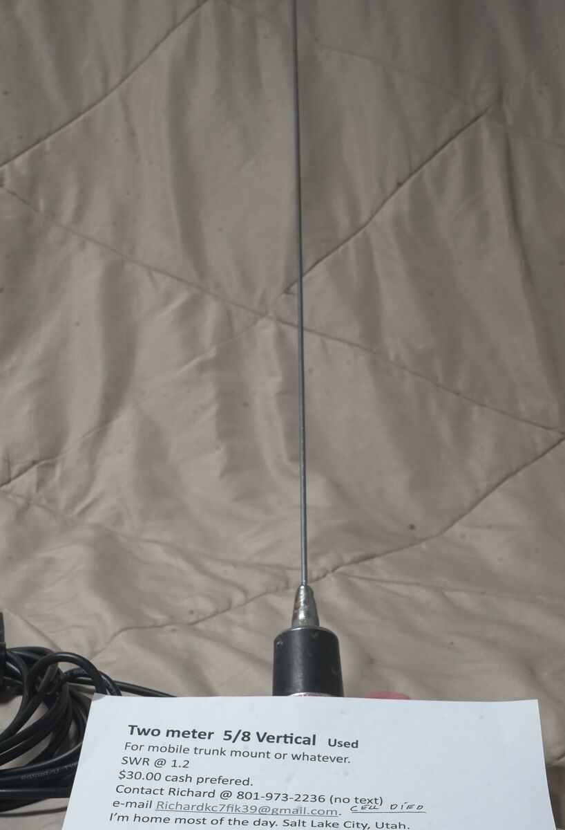 Two meter  5/8 Vertical   Used