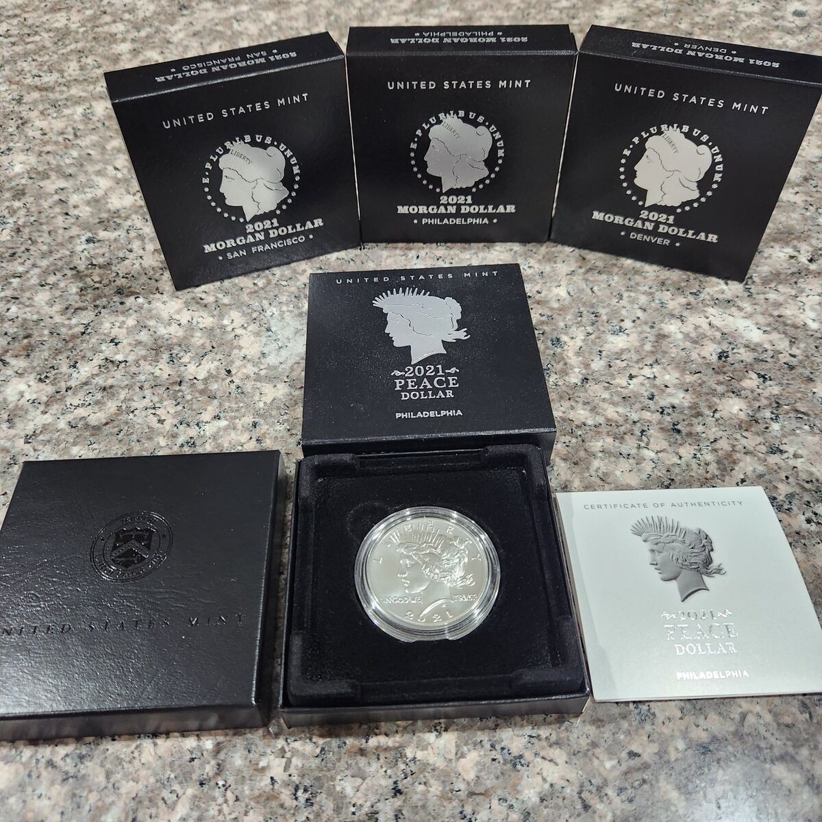 Peace and Morgan Silver Dollar 2021