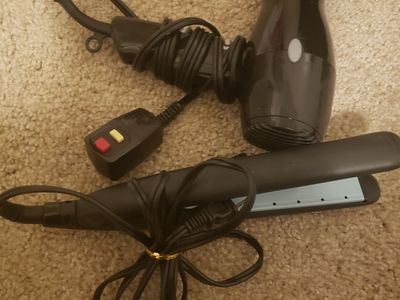 Revlon Hair Dryer and Straightener Bundle with Conair Hairbrushes