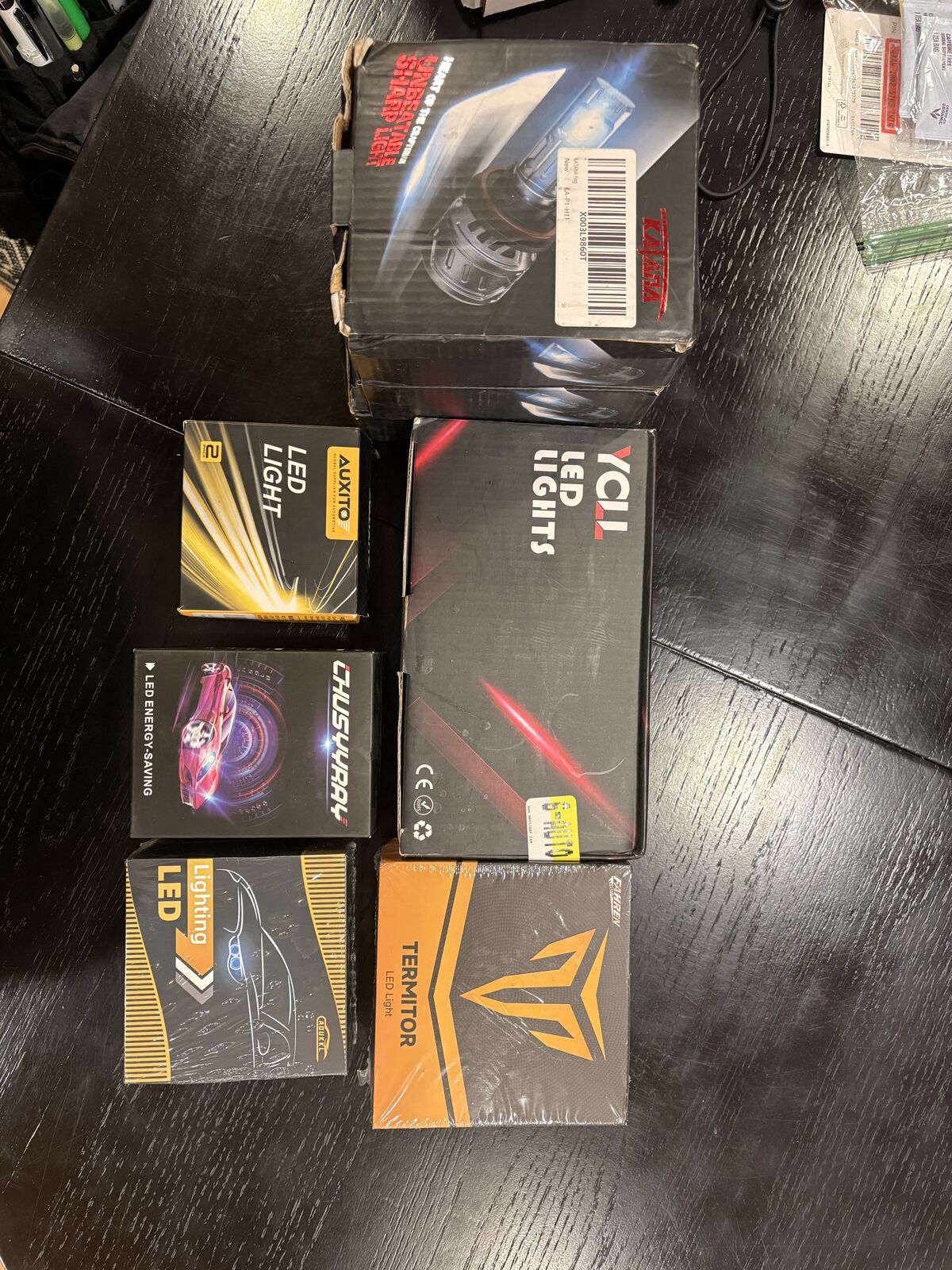 LED headlights and fog lights