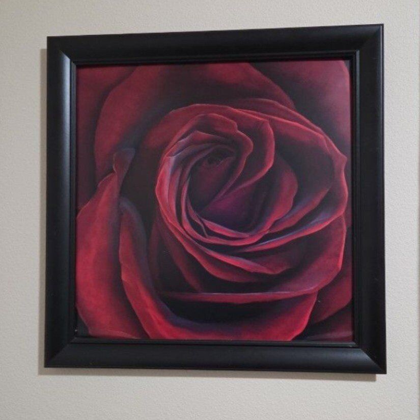 red rose print