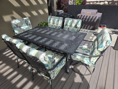 7 piece patio dining set.