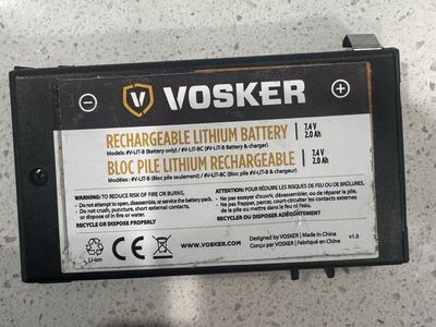 Vosker V-LIT-B Rechargeable Lithium Battery Pack 7.4V 2.0 Ah