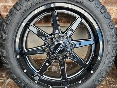 Nitto Ridge Grappler 33x12.50R22LT Tires on 22" Wheels - Set of 4, 8x180