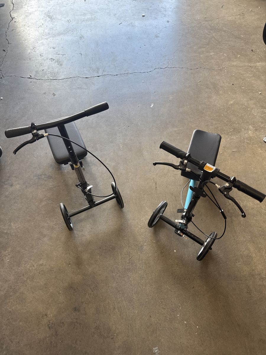 Knee Walker Scooter with Basket, Adjustable, for Foot & Ankle Injuries