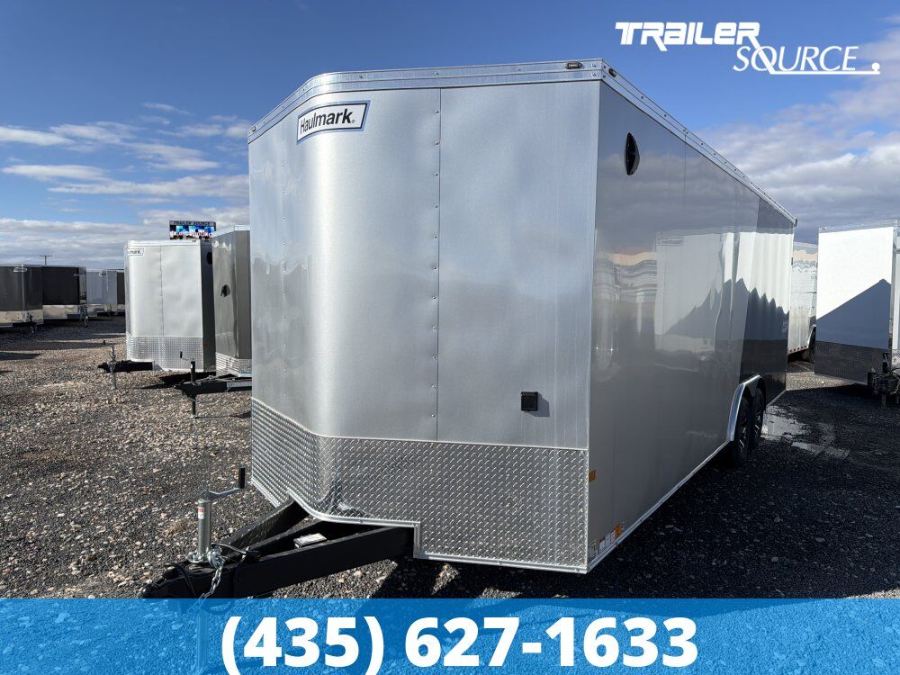 8.5x24 Haulmark Heat Enclosed Car Hauler Trailer - 7'6" Interior - 10K GVWR 2 Tone Color, Rear Spoiler w/ Load Lights