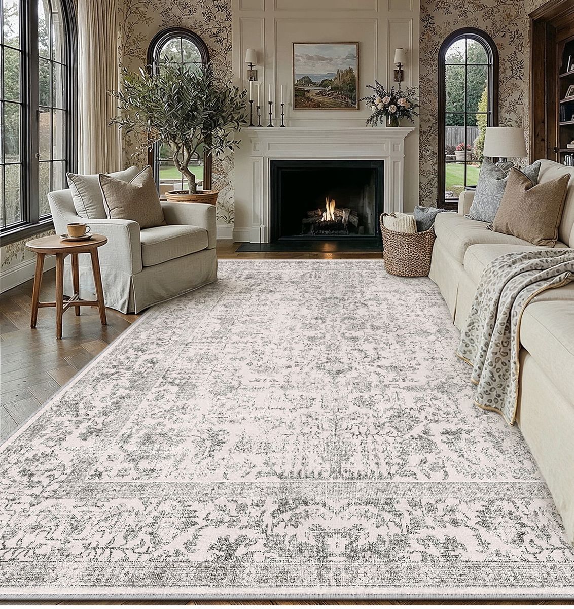 Large washable area rug Size: 8'x 10' 