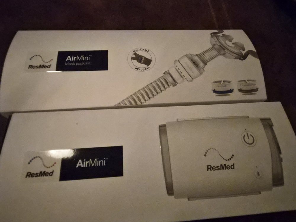 ResMed AirMini Travel CPAP Machine and P10 Mask Pack Bundle