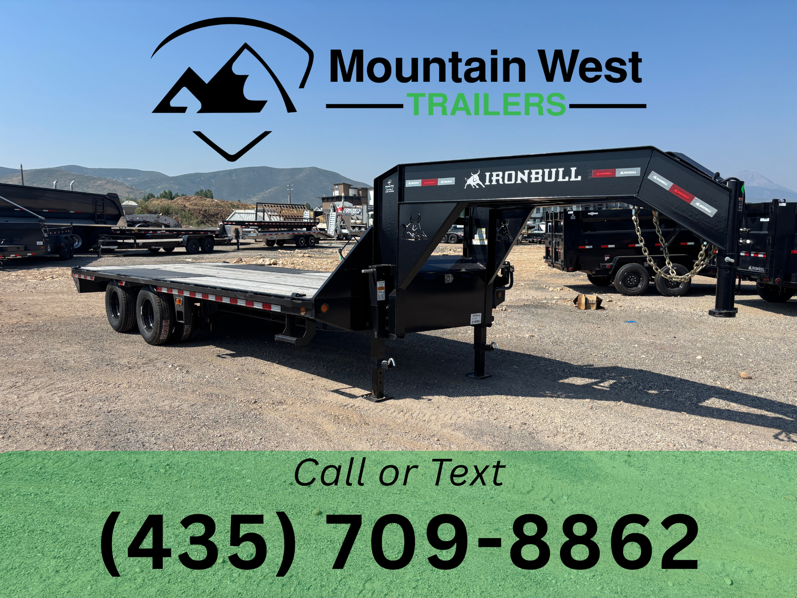 2026 Iron Bull 8.5X22-25.9K Flatbed Low Pro Gooseneck Trailer