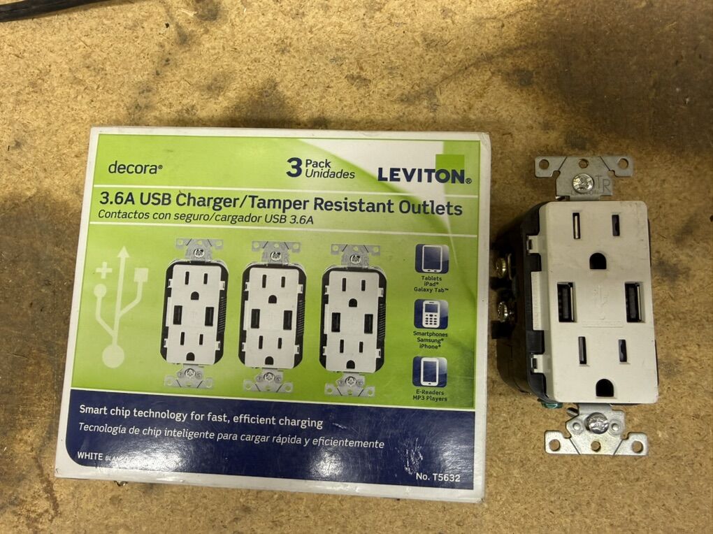 Leviton USB Outlets