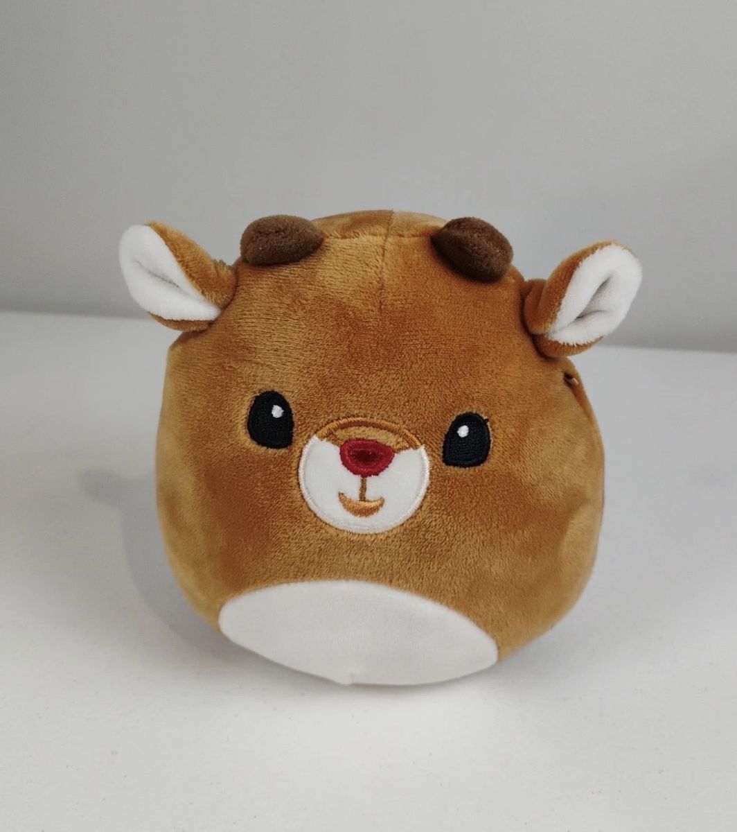 Squishmallows Rudolph The Red Nosed Reindeer 5” Christmas Stocking Holiday Plush