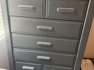 Matching Wood Dresser & Nightstand Set