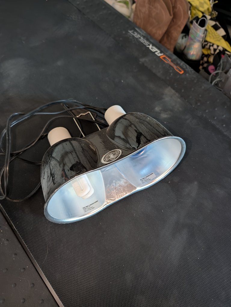 Zoo Med ReptiCare Dual Dome Terrarium Lamp Fixture (Bulbs Included) for Reptiles & Amphibians