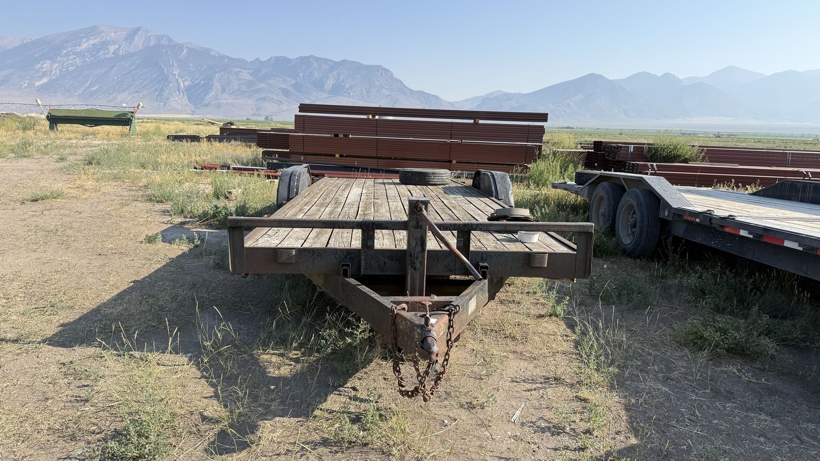 20 ft tandem axle trailer with spare