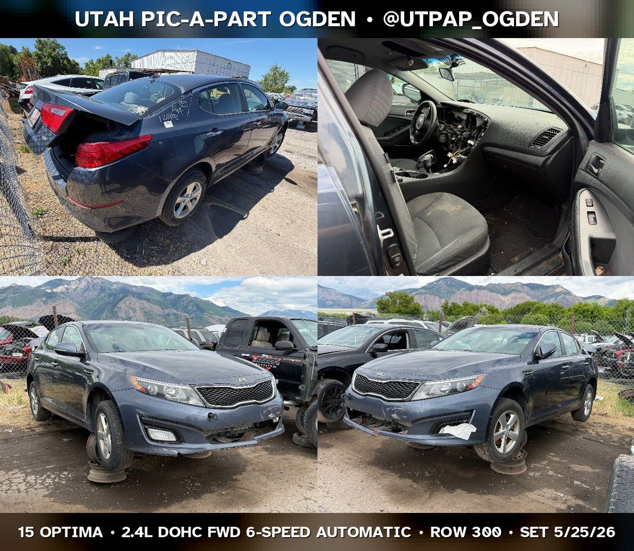 2015 Kia Optima Parts - UTPAP Ogden