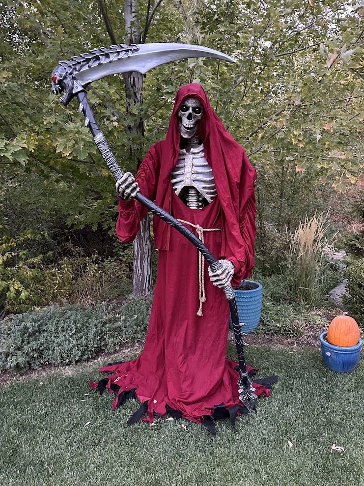 Home Depot Giant 8 Foot Grim Reaper Halloween Prop – Great Display Piece!