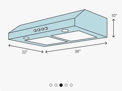 New proline range hood 36" under cabinet mount