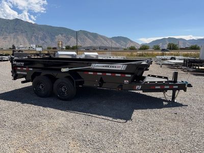 2027 PJ Trailers 7x16 7x16 83 Low Pro (DT1) Teles"