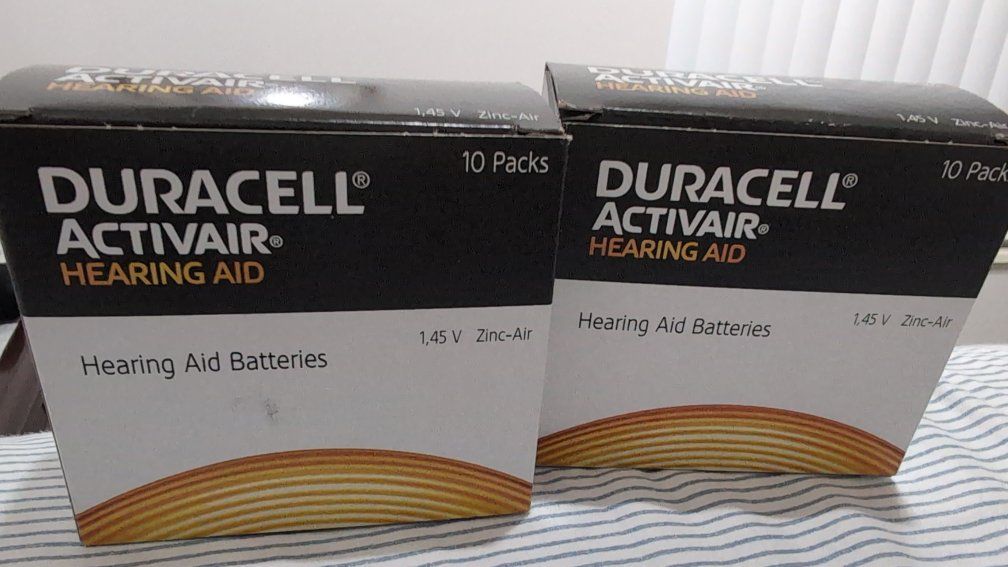 Duracell Activair Hearing Aid Batteries