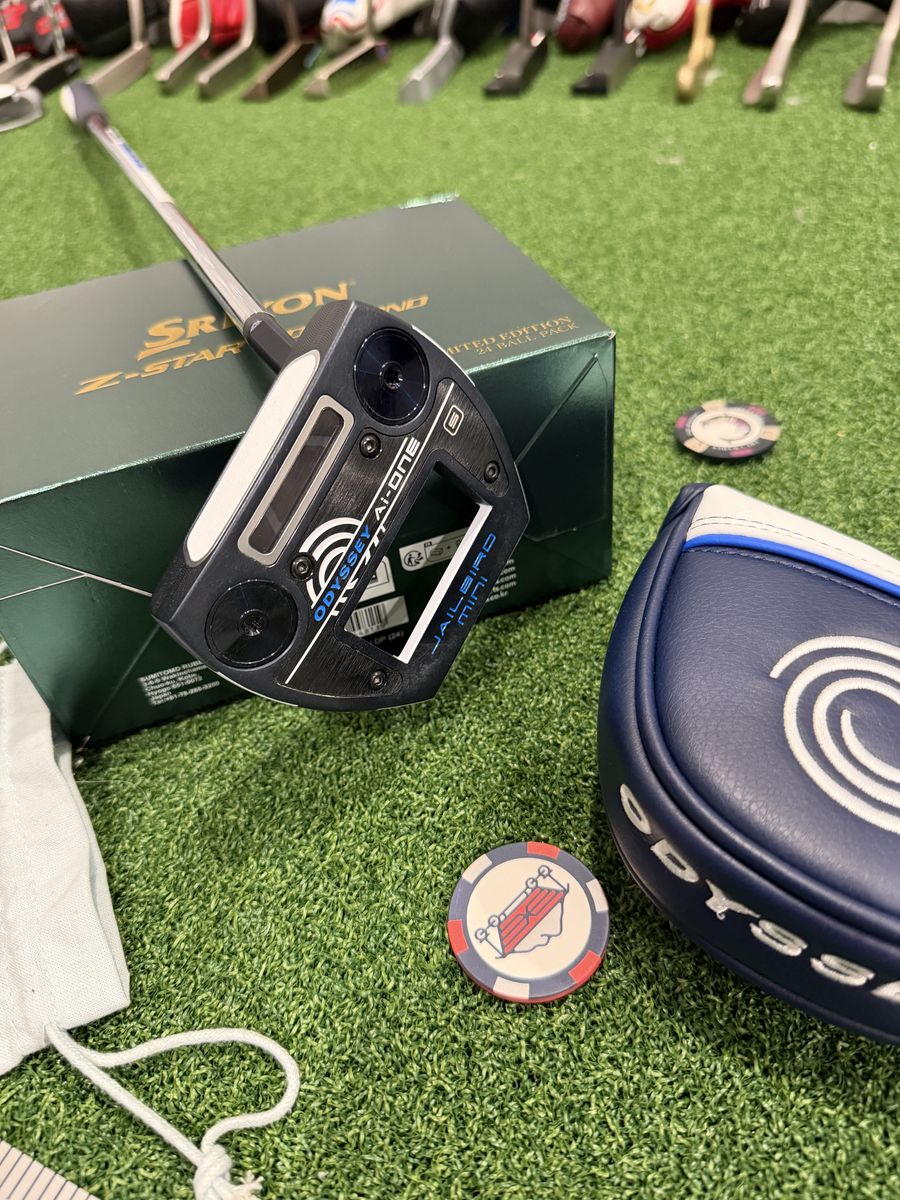Odyssey Ai-One Jailbird Mini Short Slant 34" Putter W/Headcover Mint