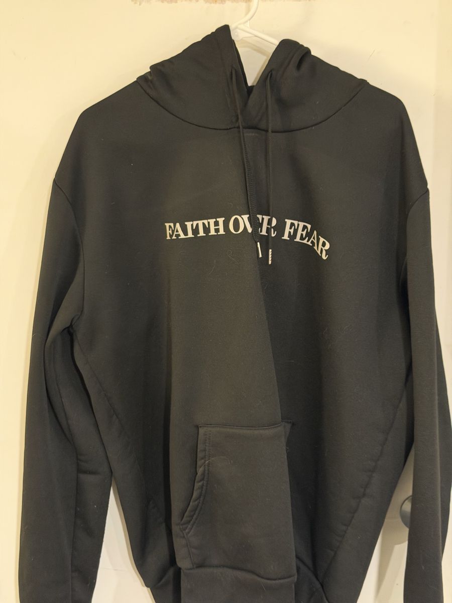 “Psalms 118:6 Faith Over Fear” Hoodie Size XL