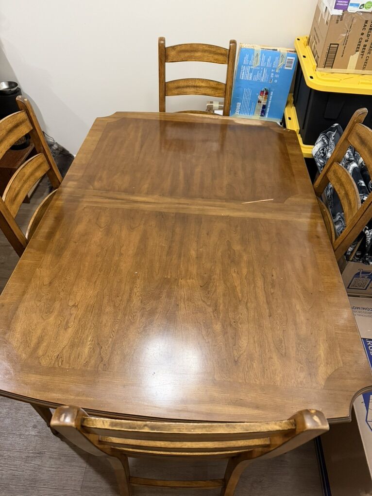 Vintage Dining Table and Chairs