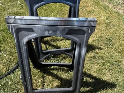 Plastic sawhorses