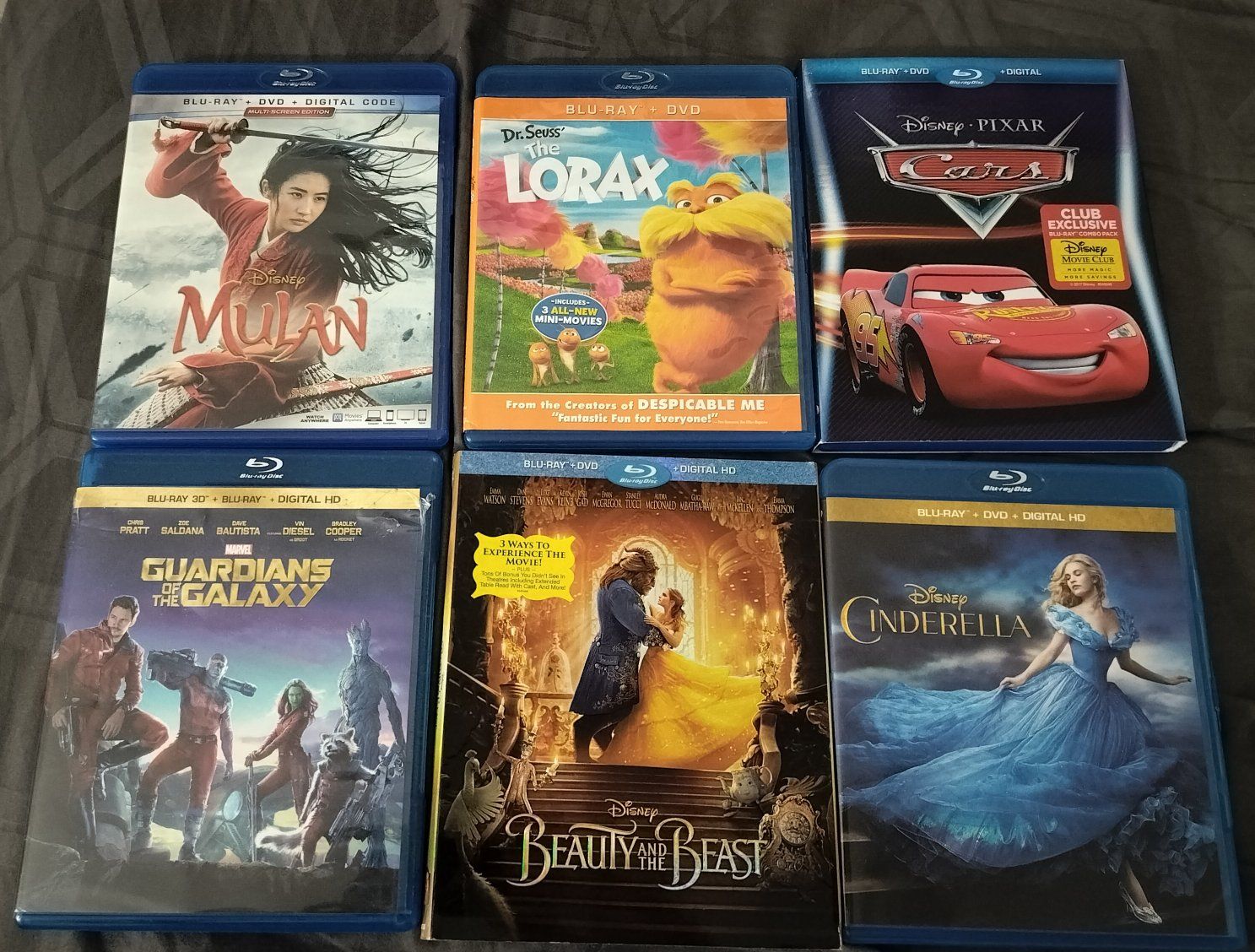 Bluray 6 Disney lot 