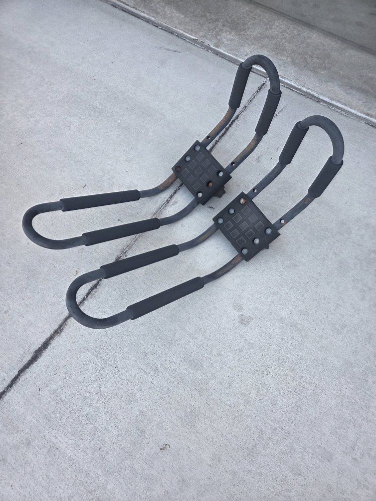 Pair of J-Style Kayak/Canoe Roof Rack Carrier Brackets for Car/SUV