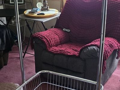 Chrome Clothes Butler Like New Swivel Wheels With Locks Very Nice