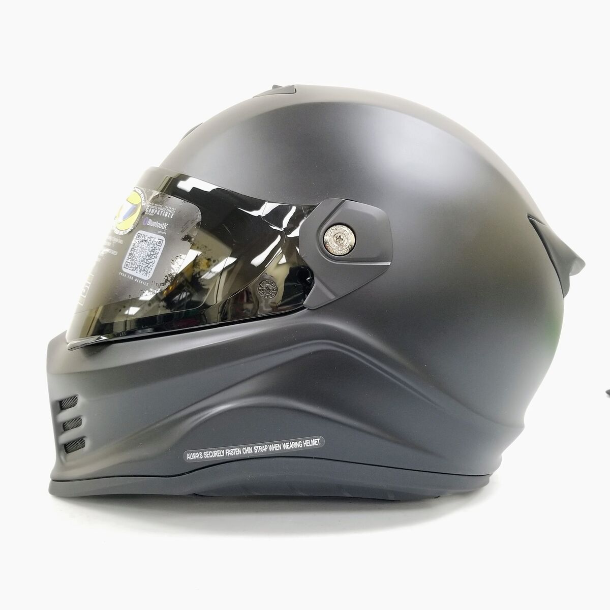 Scorpion Covert Fx Full Face Helmet (Matte Black, Large) (75-2269L-L-R8-S3)
