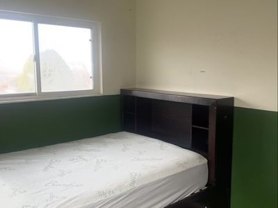 Dark Wood Full Bed Frame with Storage Drawers /cupboard, and Headboard With Shelves