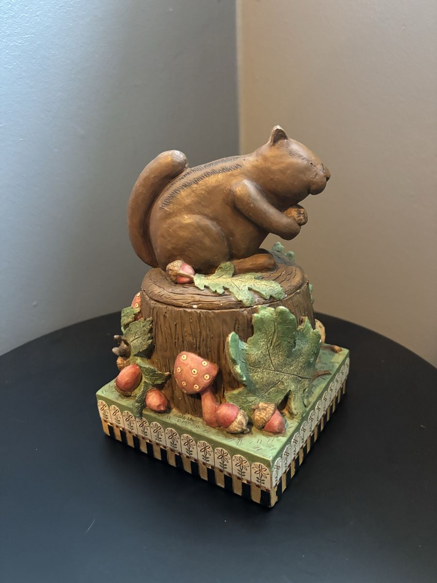 Woodland Squirrel Decorative Container