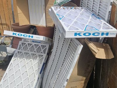 Assorted HVAC Air Filters - Various Sizes (27 Total Filters)