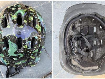 Dinosaur Pattern Kids' Bike Helmet - Adjustable Strap, Vented Design for 3-5 year olds
