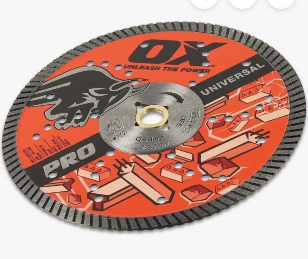 OX Pro Universal Diamond Blade 8" / 200mm PU10 Zenith Wet/Dry