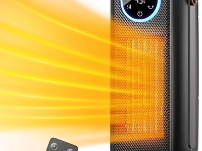 NEW Space Heaters for Indoor Use, 16 Inch Portable, 1500W Fast Heating Space Heater with Thermostat, 90°Oscillation, 12H Timer