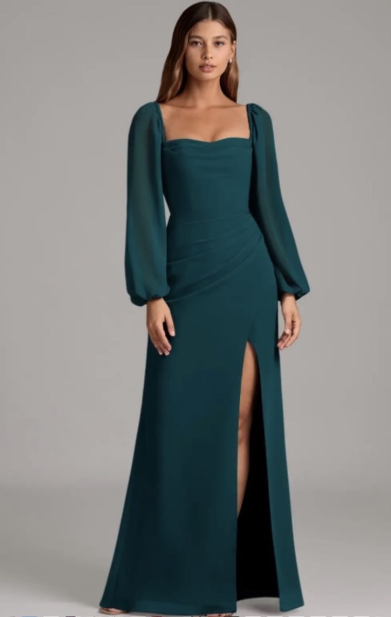 Emerald Green Long Formal Homecoming Dress