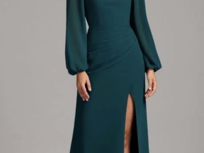 Emerald Green Long Formal Homecoming Dress