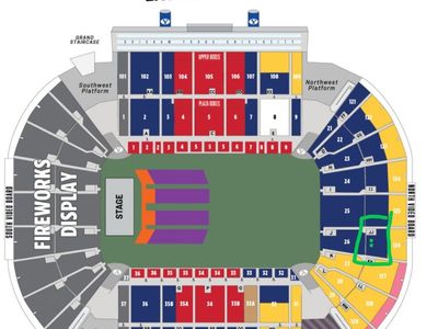 2 tickets to stadium of fire $100 each